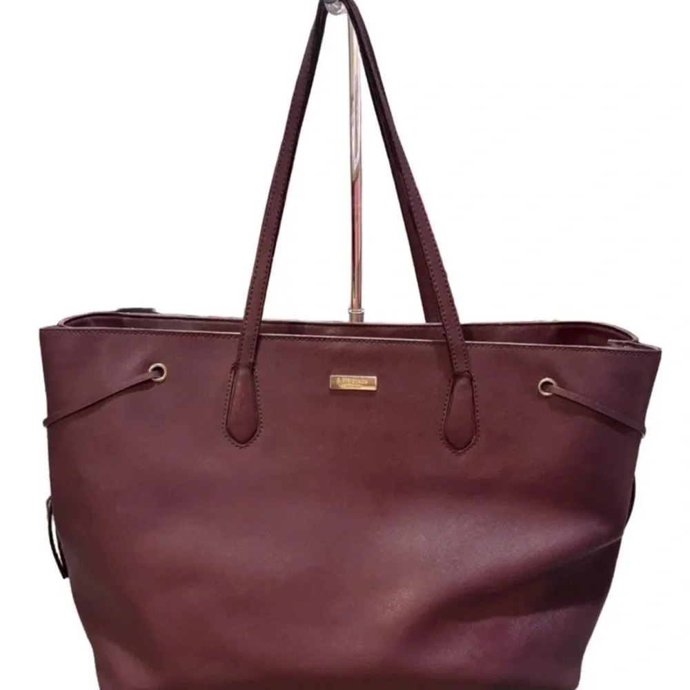 Kate Spade New York Ari Laurel Way Saffiano Leather Tote – Mahogany/Plum - Picture 1 of 3